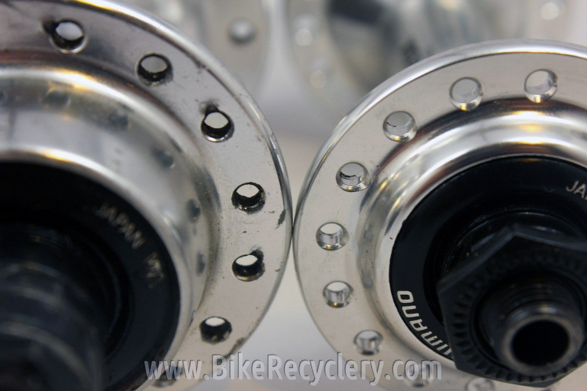 NOS/Used Shimano Deore DX Hubset & QR's: 32H, 135mm, 8sp Uniglide/Hyperglide