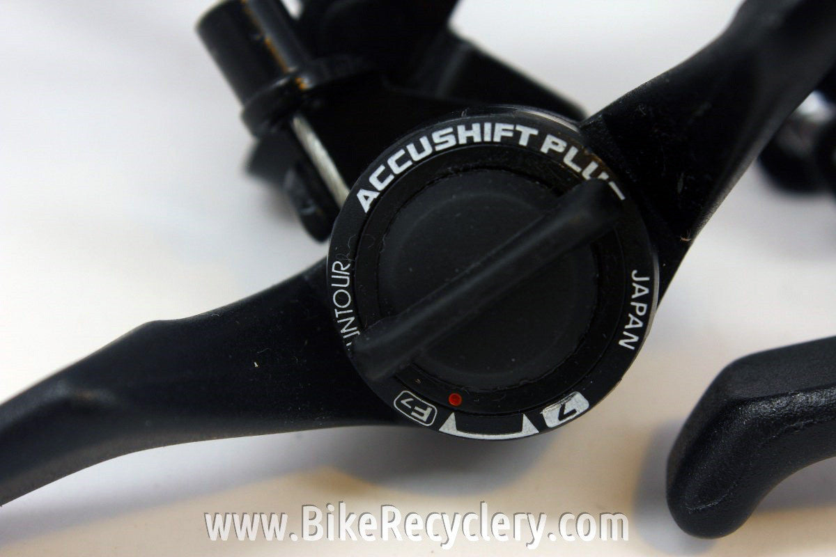 Suntour Command Shifters: 7 Speed SL-CD01, MINT