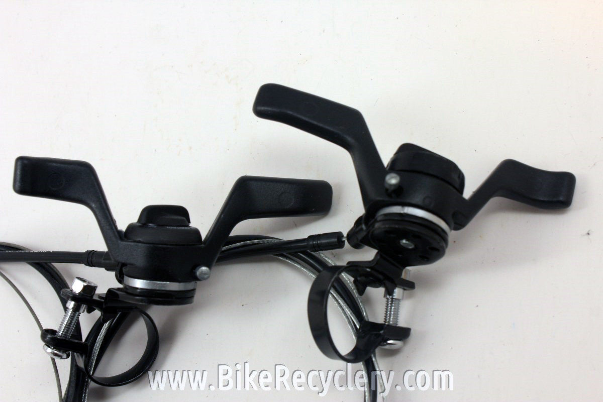 Suntour Command Shifters: 7 Speed SL-CD01, MINT