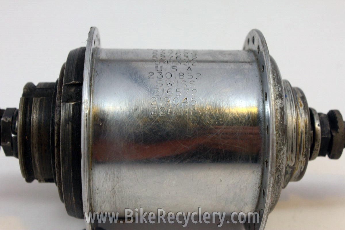 1949 Sturmey Archer FW 4-Speed Hub & Shifter, Indicator Chain: 40H, 110mm
