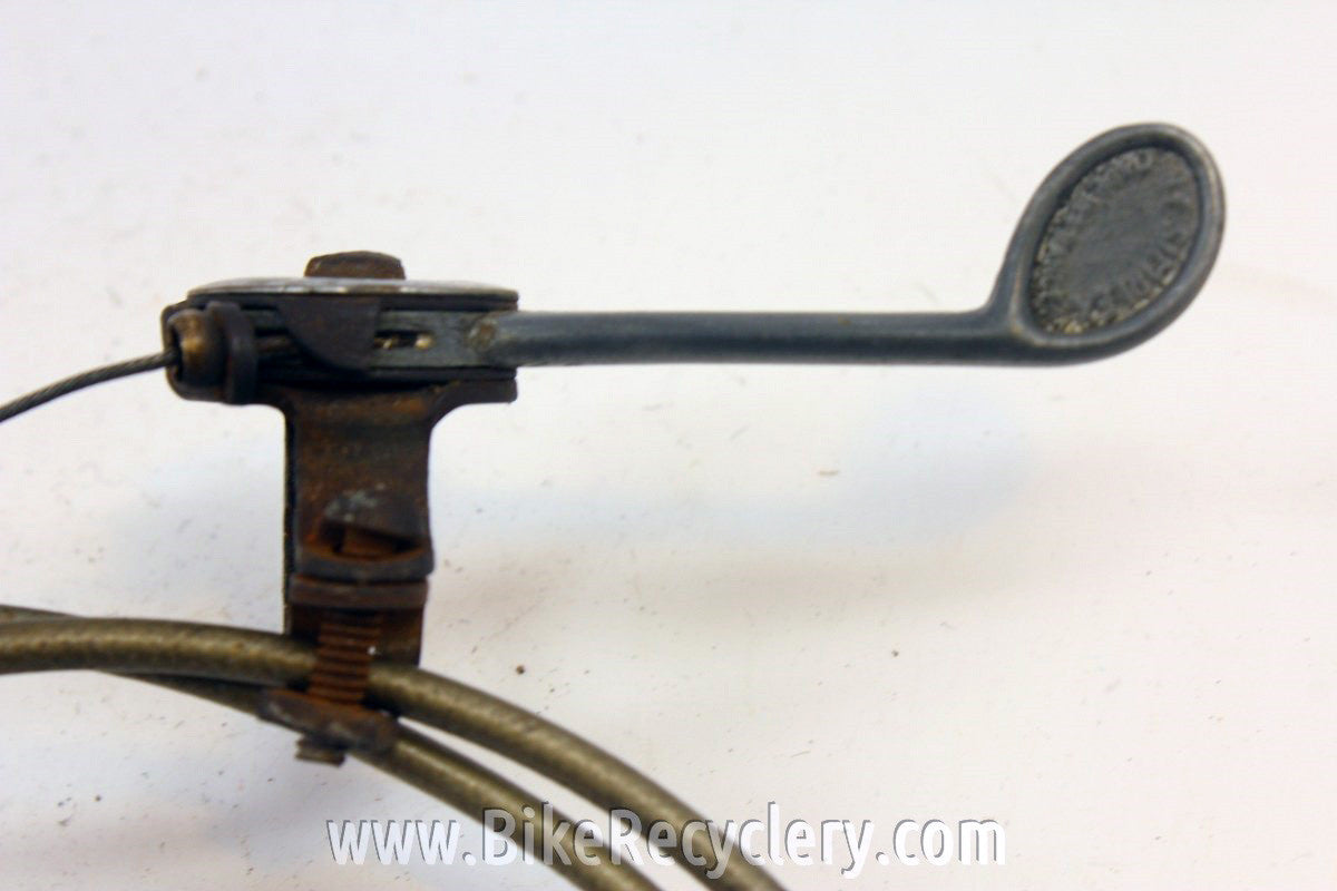 Simplex Chainstay Mount Rear Derailleur & Shifter: 1930's?