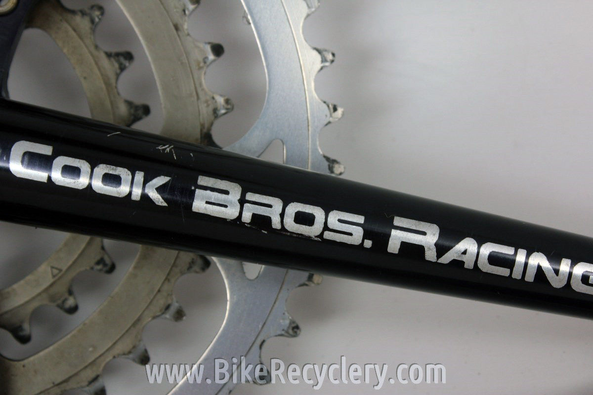 Cook Brothers Dog Bone RSR Crankset: Black, 176mm 110/74mm 46/34/24t
