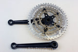 Cook Brothers Dog Bone RSR Crankset: Black, 176mm 110/74mm 46/34/24t