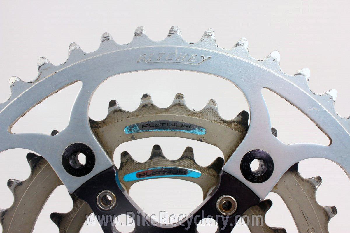 Cook Brothers Dog Bone RSR Crankset: Black, 176mm 110/74mm 46/34/24t