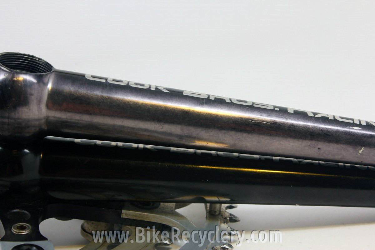 Cook Brothers Dog Bone RSR Crankset: Black, 176mm 110/74mm 46/34/24t