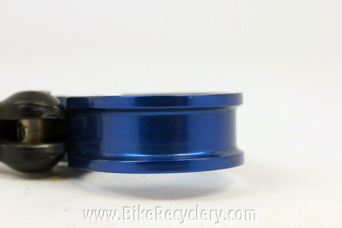 Cook Brothers Seatpost Collar & QR Lever: 31.8mm, Black/Blue, MINT & RARE