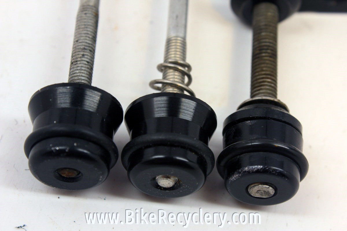 Ringle Holey Ti Stix QR Skewers Set: Front/Rear & Seatpost, Black, NOS Front