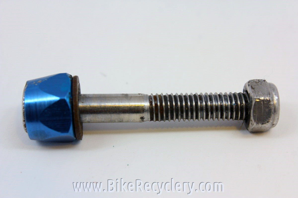 Blue Anodized Seatpost Binder Bolt: Steel