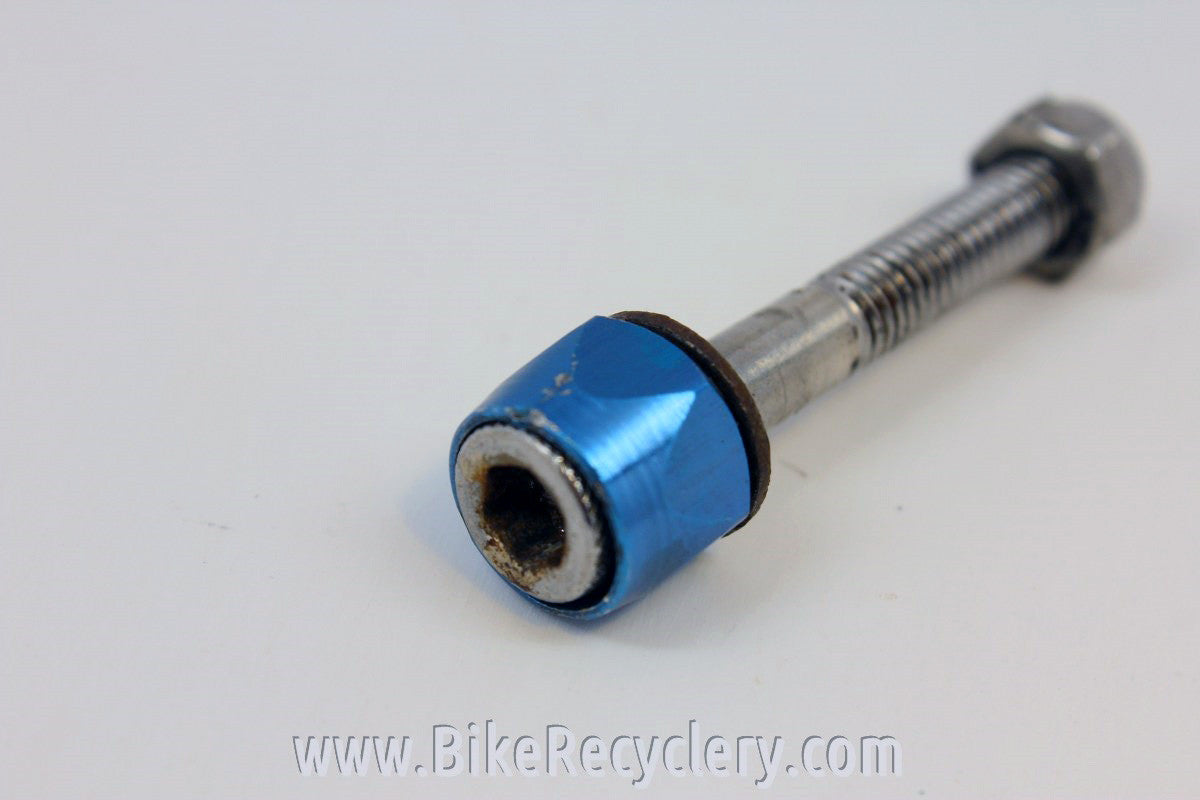 Blue Anodized Seatpost Binder Bolt: Steel