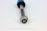 Blue Anodized Seatpost Binder Bolt: Steel