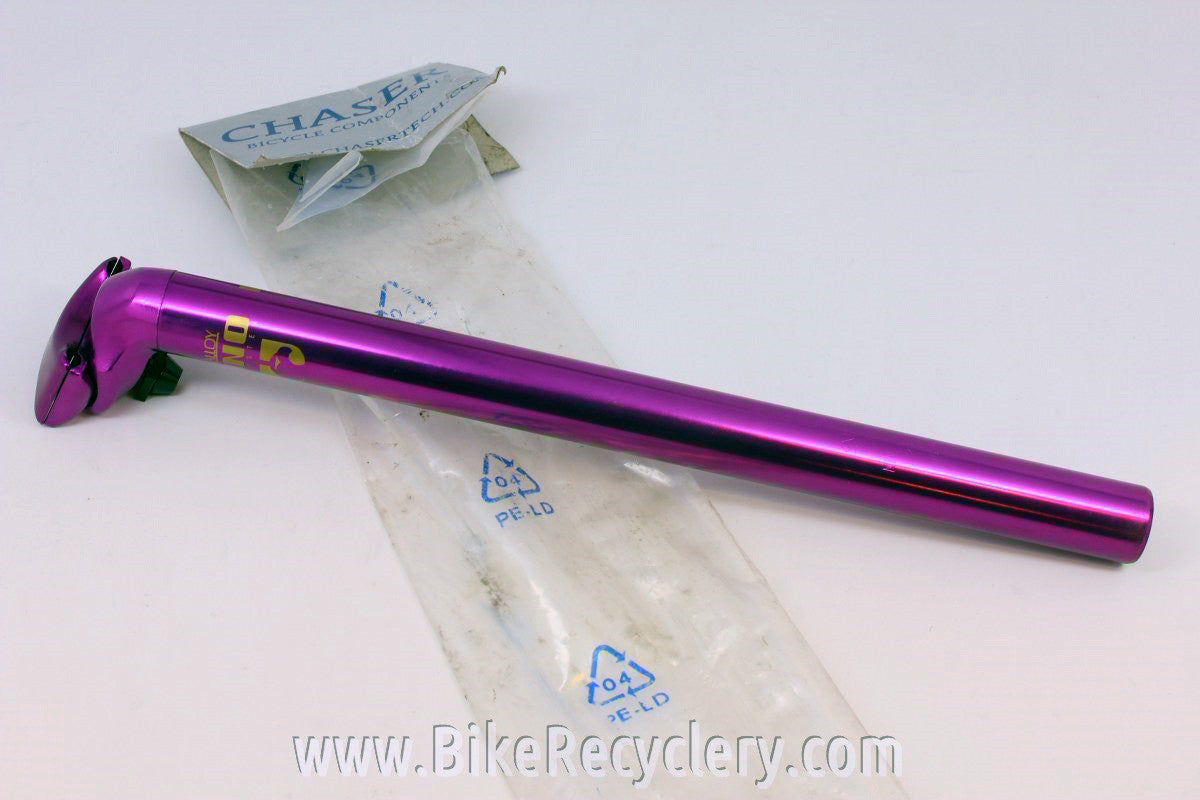 NOS/NIB 3DV Purple Anodized Seatpost: Uno, 26.8mm x 360mm