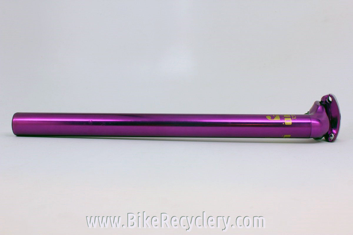 NOS/NIB 3DV Purple Anodized Seatpost: Uno, 26.8mm x 360mm