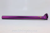 NOS/NIB 3DV Purple Anodized Seatpost: Uno, 26.8mm x 360mm