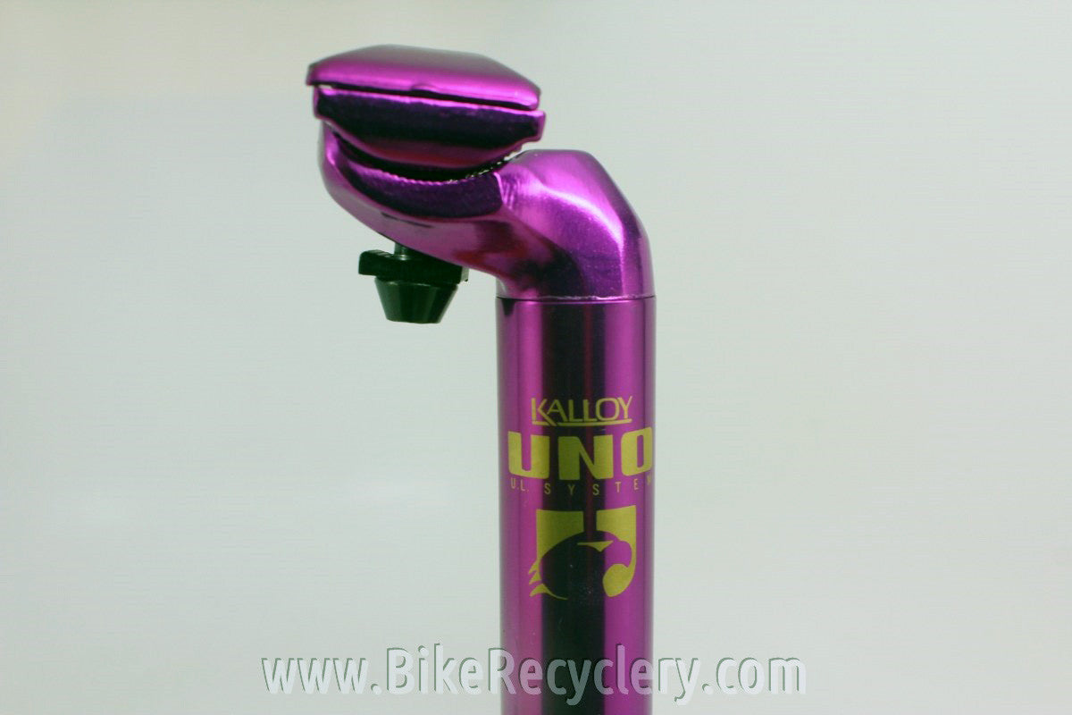 NOS/NIB 3DV Purple Anodized Seatpost: Uno, 26.8mm x 360mm