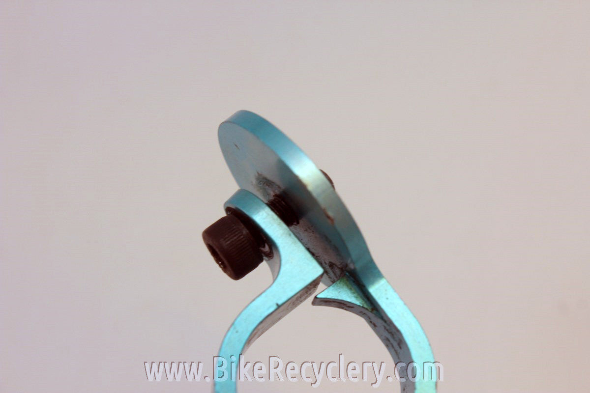 Precision Billet Thumb Shifter Mounts! Turquoise / Blue, Shimano, RARE!