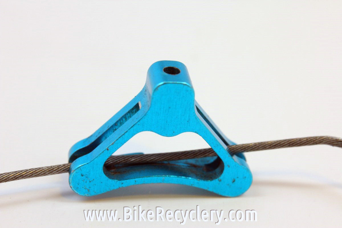 Avid Tri Align Cantilever Brake: Long Version, Turquoise Tri Dangle, Red Caps, Black, Original Kool Stop