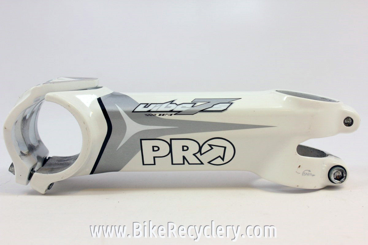 New (Take Off) Pro Vibe 7s 7000 Series Threadless Stem: Alloy White 110mm x 31.6mm 10 Degree
