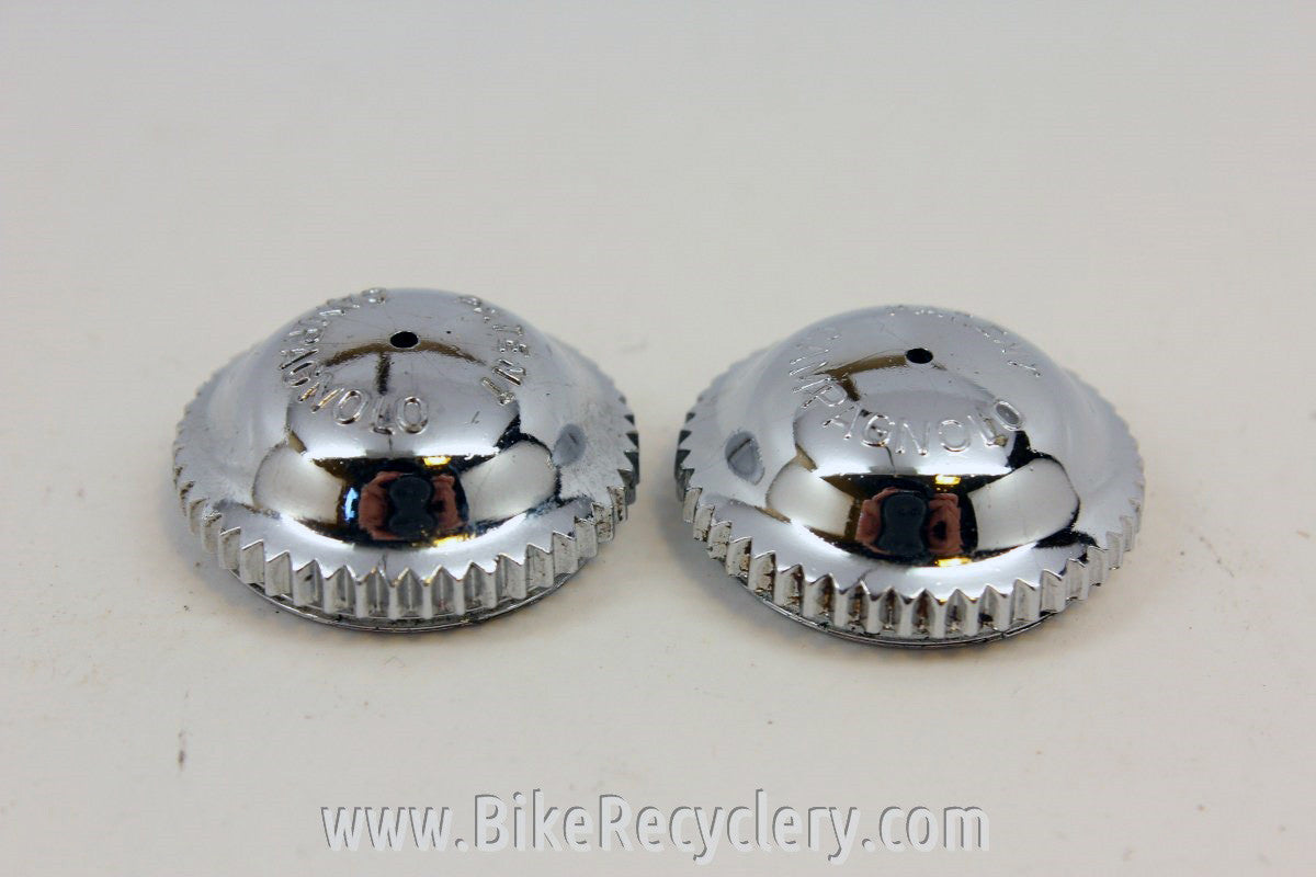 NOS Campagnolo Pedal Dust Caps: Plastic, Record, Superleggeri, Gran Sport (pair)