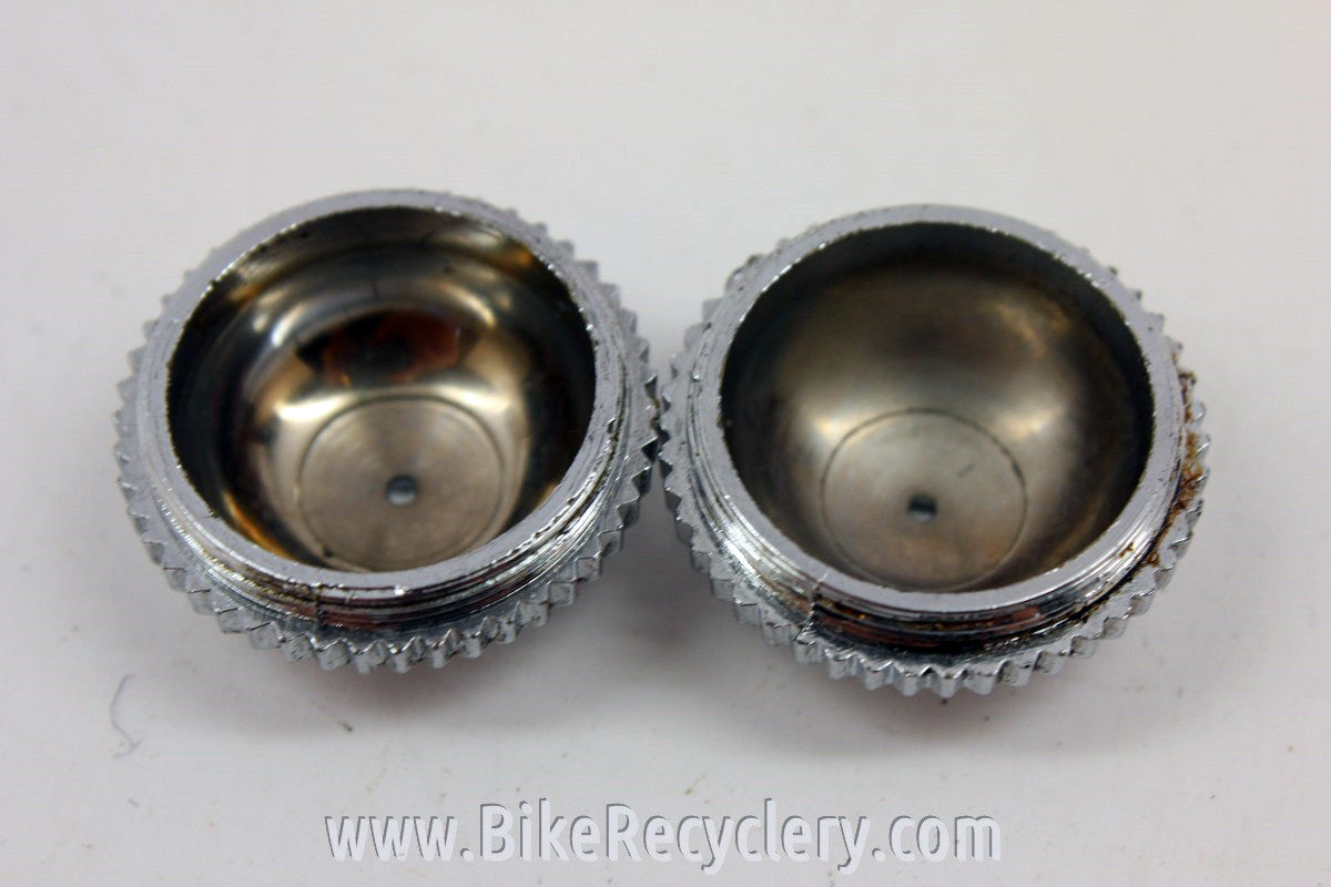 NOS Campagnolo Pedal Dust Caps: Plastic, Record, Superleggeri, Gran Sport (pair)
