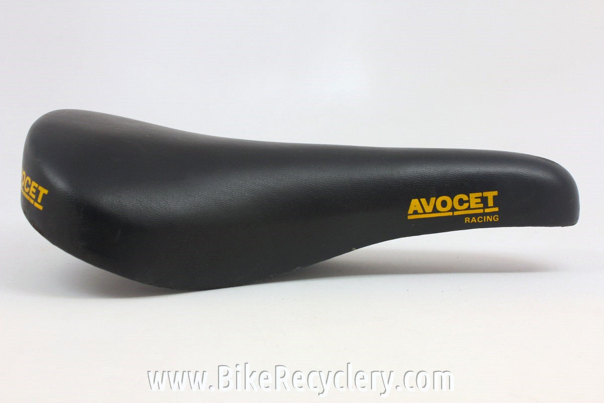Vintage Avocet Racing Saddle: 1992, Yellow Logo, Rare & Near Mint
