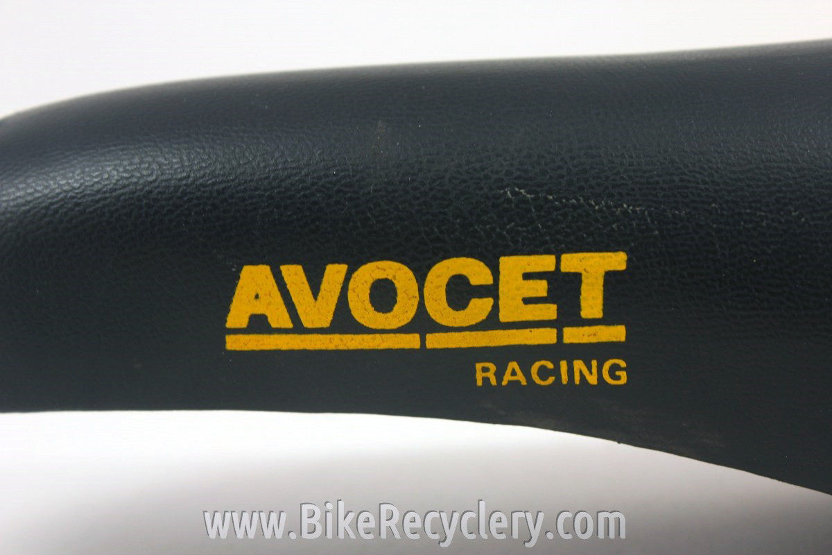 Vintage Avocet Racing Saddle: 1992, Yellow Logo, Rare & Near Mint