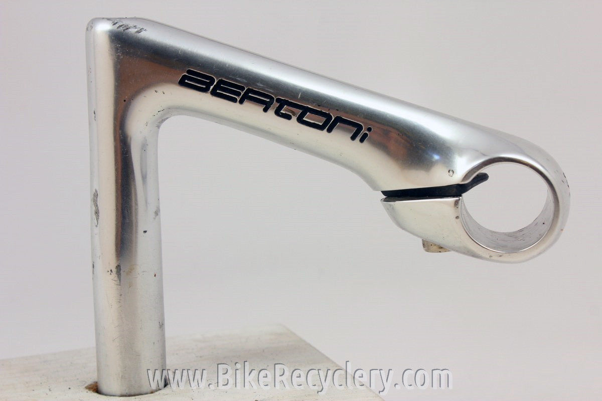 Bertoni Pantographed 3ttt Record Quill Stem: 130mm x 26.0mm, Silver