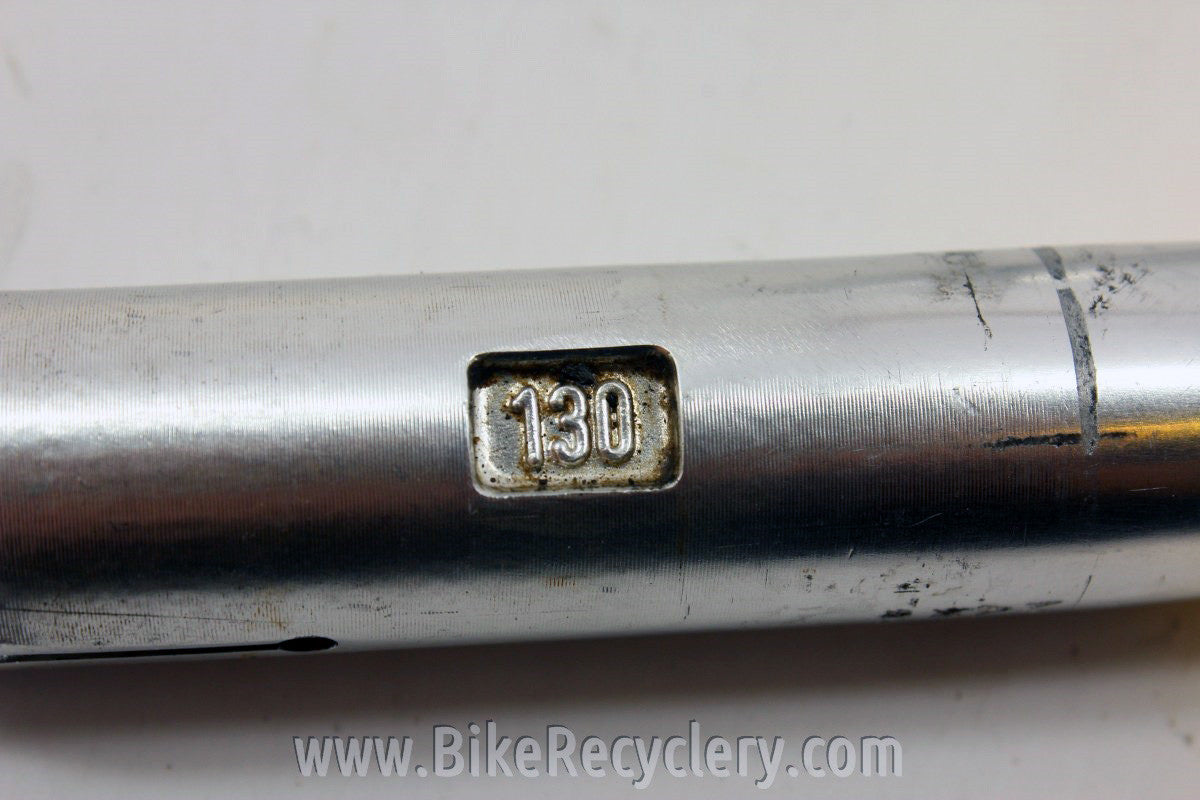 Bertoni Pantographed 3ttt Record Quill Stem: 130mm x 26.0mm, Silver
