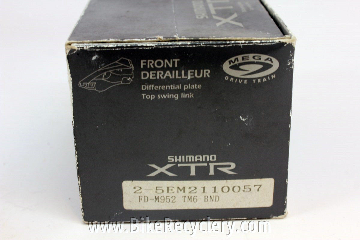 NOS/NIB Vintage Shimano XTR FD-M952 Front Derailleur: 28.6, Top Swing, Top Pull