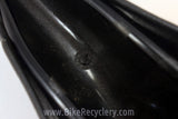 Vintage Bontrager San Marco Saddle: Embroidered Paws, Black Leather, 1990's