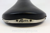 Vintage San Marco Rolls Titanio Saddle: Black Leather, 1990's