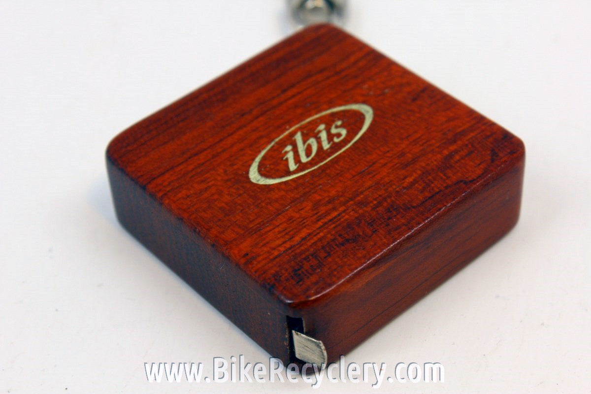 Ibis Promotional Tape Measure Keychain: Wood!