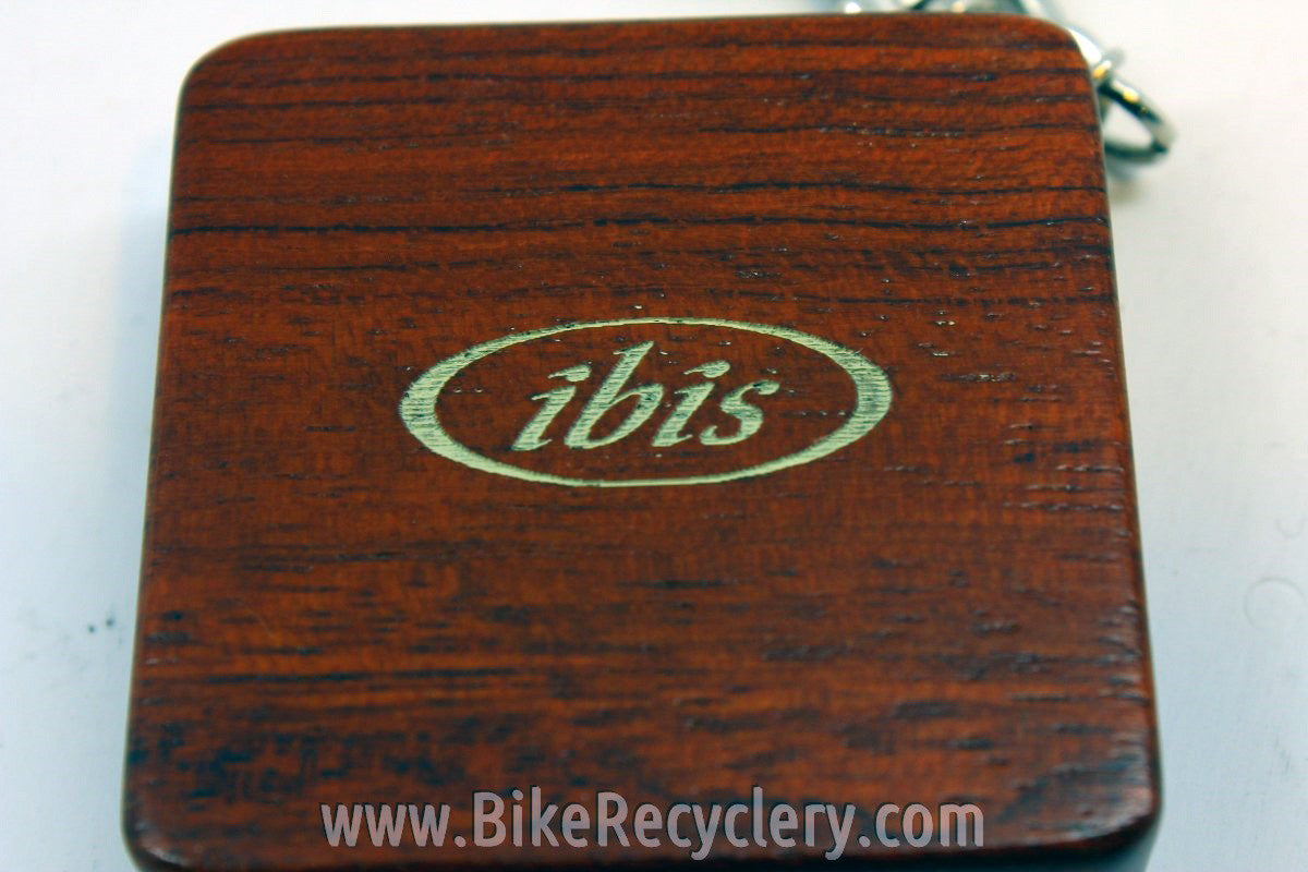 Ibis Promotional Tape Measure Keychain: Wood!