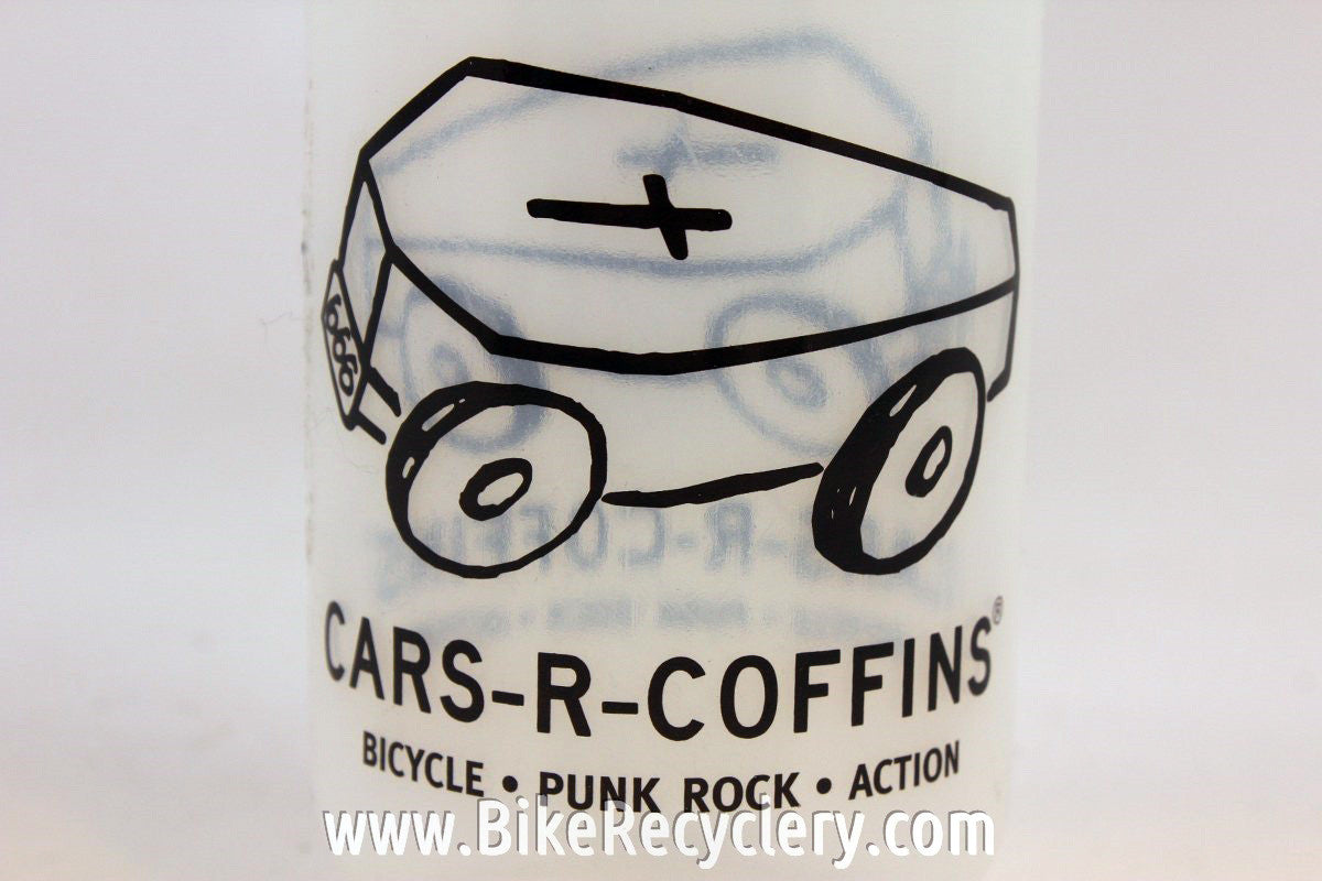 Cars R Coffins Water Bottle: Bicycle Punk Rock Action