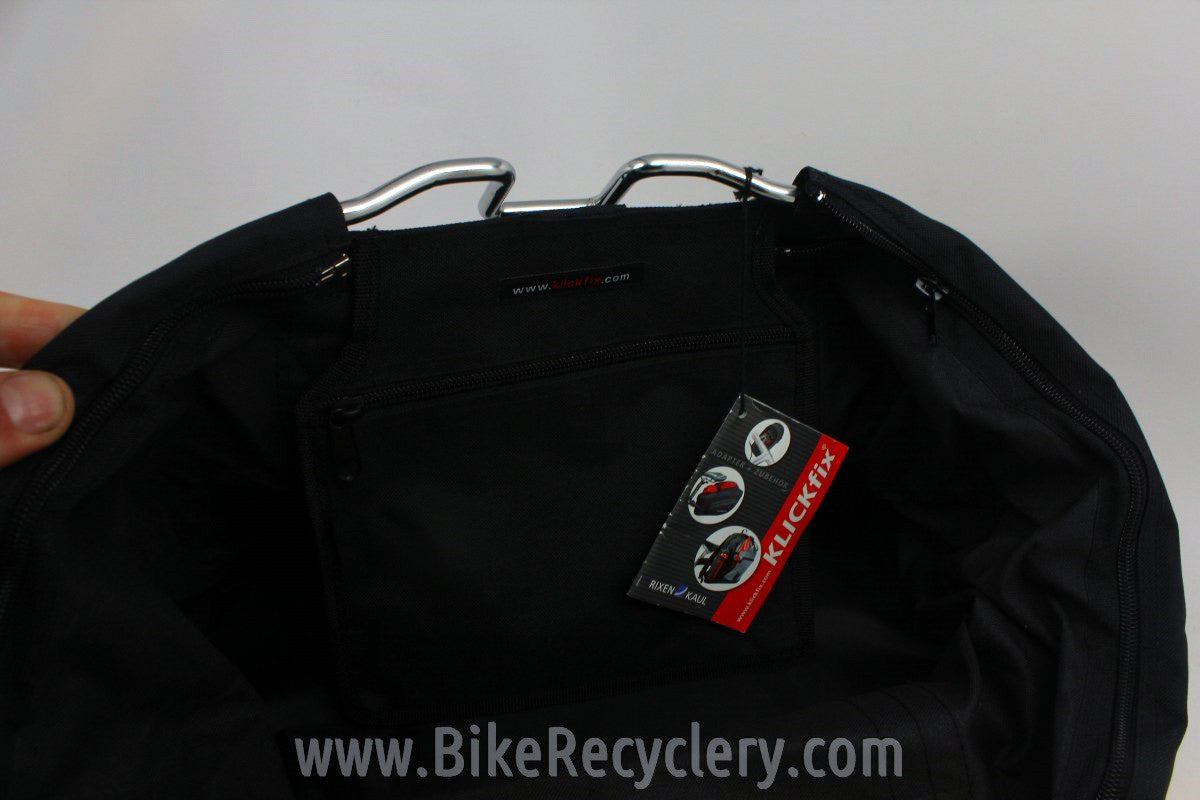Rixen Kaul Shopper Comfort Bicycle Shopping Basket w/ Klickfix Handlebar Mount: NEW