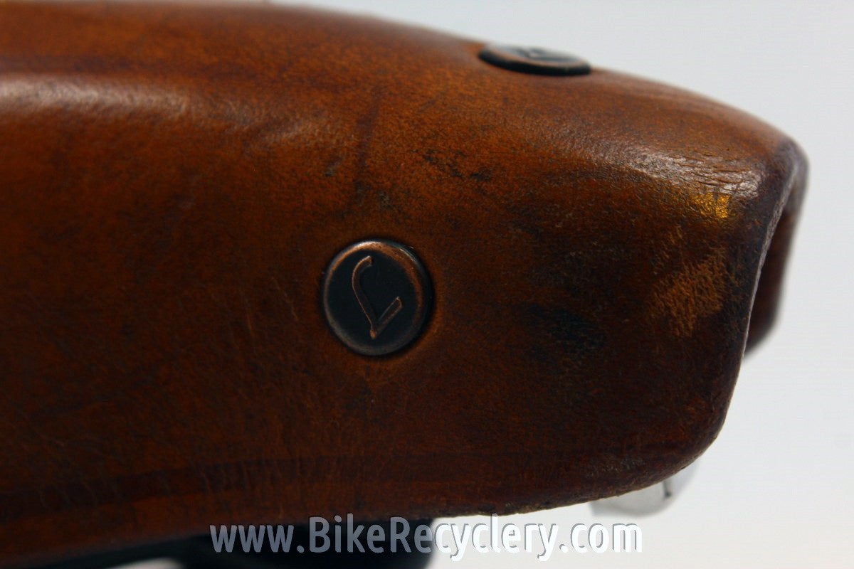 Lepper Marko Polo Uno Leather Saddle: Sprung, Comfort, Tan Brown Mint