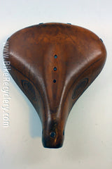 Lepper Marko Polo Uno Leather Saddle: Sprung, Comfort, Tan Brown Mint