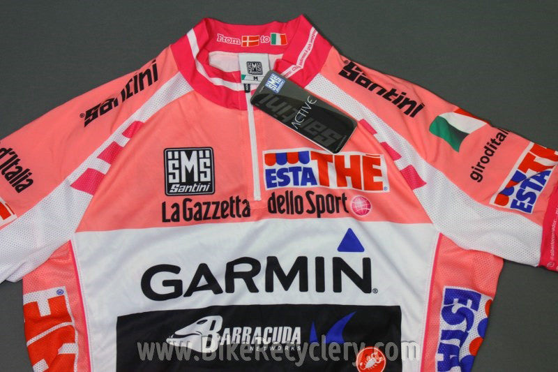 Team Garmin-Barracuda Giro D' Italia Santini Cycling Jersey: Pink, Med, NEW