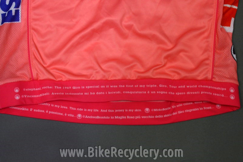 Team Garmin-Barracuda Giro D' Italia Santini Cycling Jersey: Pink, Med, NEW