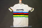 Castelli Team Cervelo World Champion Stripes Cycling Jersey: White, Large, NEW