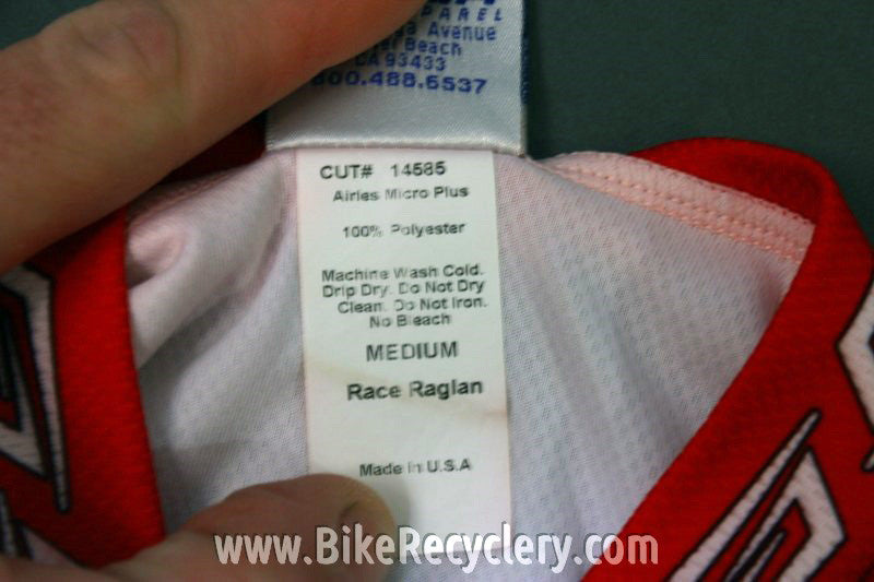 Speedplay Cycling Jersey: Red/White Fade, Med NEW