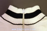 Authentic Zipp Speed Weaponry Winter Cycling Sweater / Jersey: 100% Cotton, White/Black, Medium, NEW
