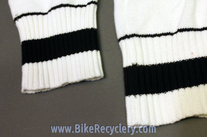 Authentic Zipp Speed Weaponry Winter Cycling Sweater / Jersey: 100% Cotton, White/Black, Medium, NEW