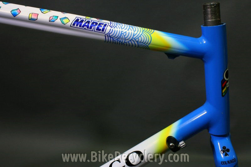 1990's Colnago Dream Team Mapei Frame & Original Steel Straight Blade Precisa Fork, 58cm