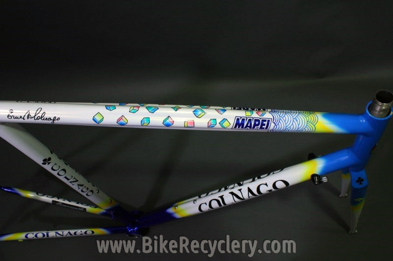 1990's Colnago Dream Team Mapei Frame & Original Steel Straight Blade Precisa Fork, 58cm