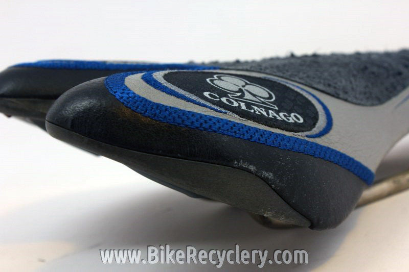 1990's Colnago San Marco Era Saddle: Blue/Grey