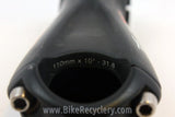 Easton EC90 SL Carbon Threadless Stem: 110mm x 31.8mm, +/- 10D Matte Black 126g