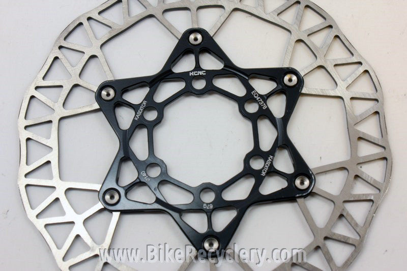 KCNC Kasditor Disc Brake Rotor: 140mm, Black Spider, 62g NEW