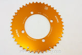 KCNC Blade MTB Chainring: 44t x 104mm 4-bolt BCD Orange / Gold Anodized NEW