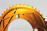 KCNC Blade MTB Chainring: 44t x 104mm 4-bolt BCD Orange / Gold Anodized NEW