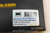 KCNC Blade MTB Chainring: 44t x 104mm 4-bolt BCD Orange / Gold Anodized NEW